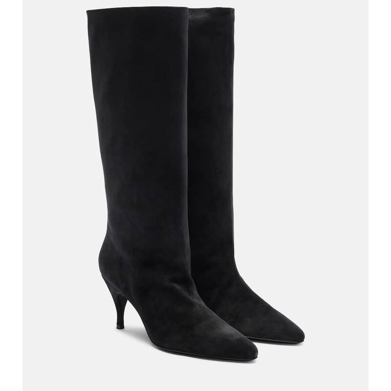 Herbert Levine Silhouette suede knee-high boots