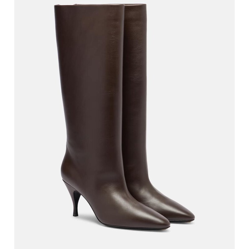 Herbert Levine Silhouette 80 leather knee-high boots