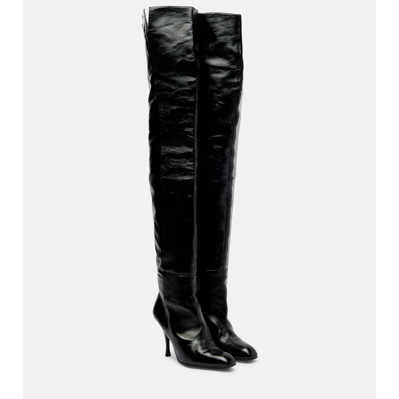 Khaite Colt 100 leather over-the-knee boots