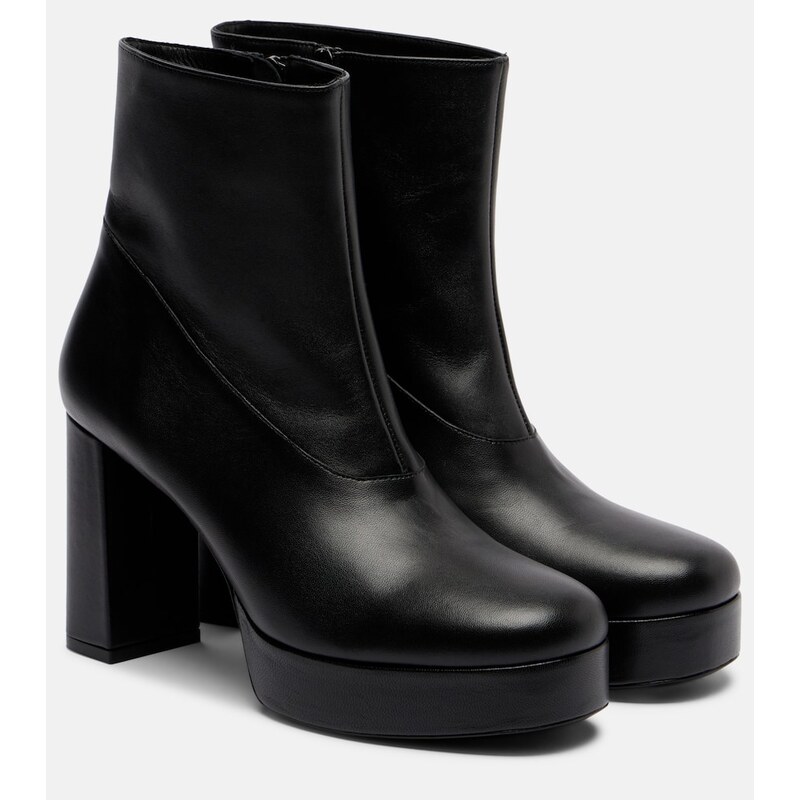 Staud Jodie leather platform ankle boots