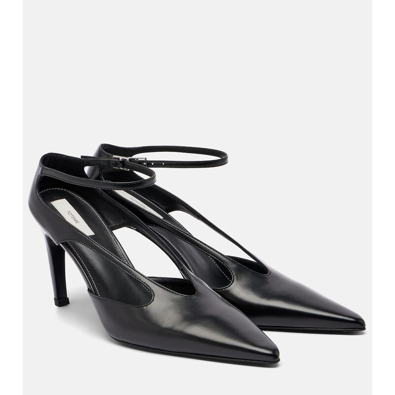 Toteme Cutout leather pumps