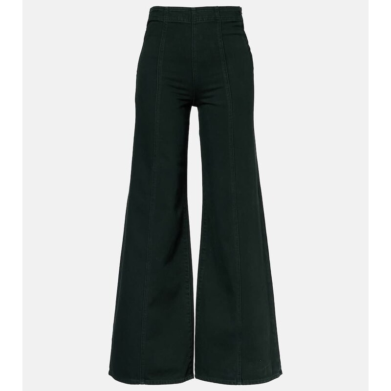 Ulla Johnson Bianca high-rise cotton wide-leg pants