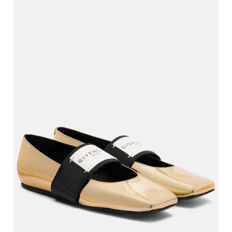 Givenchy Sliced Square leather ballet flats