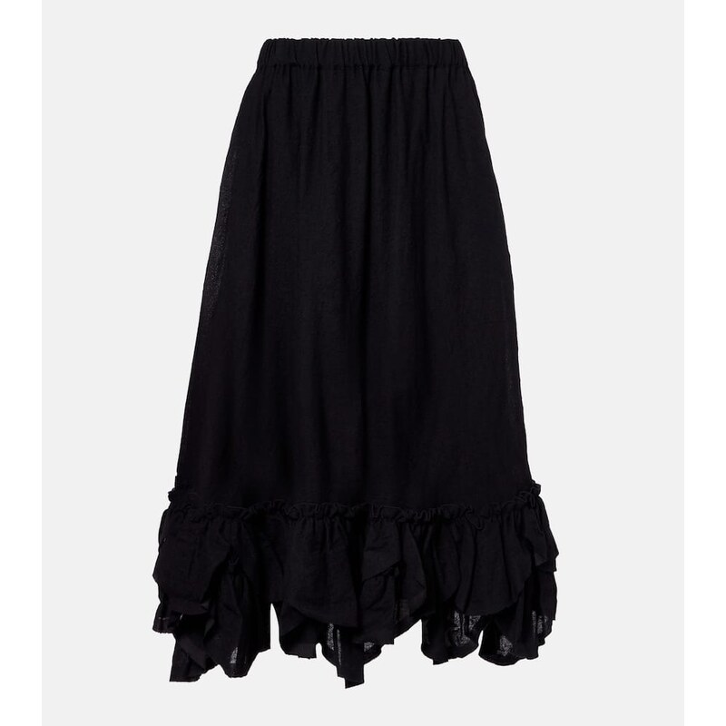Noir Kei Ninomiya Wool-blend midi skirt