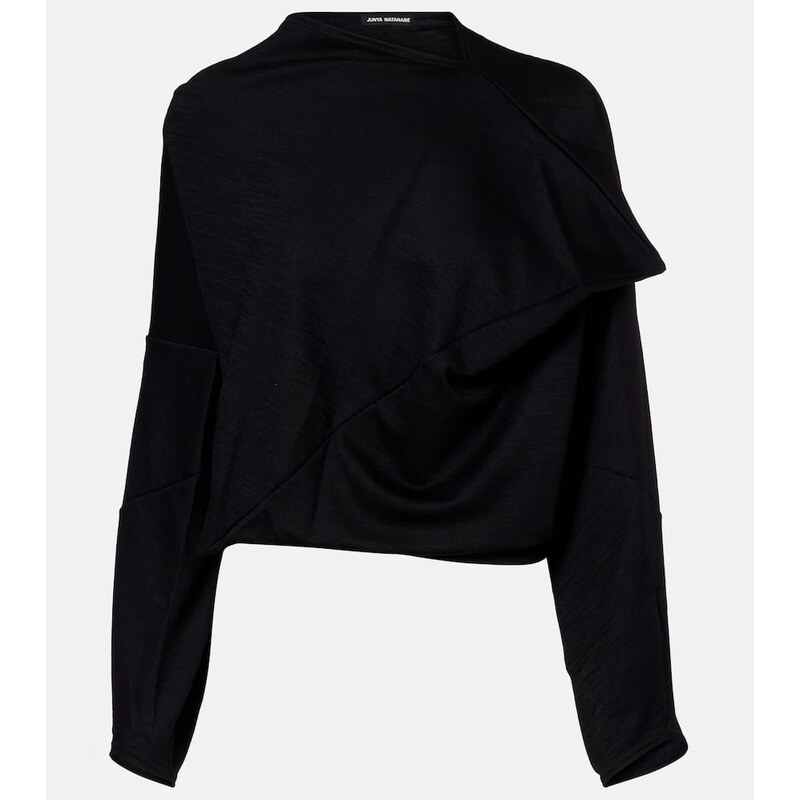 Junya Watanabe Wool-blend crop top