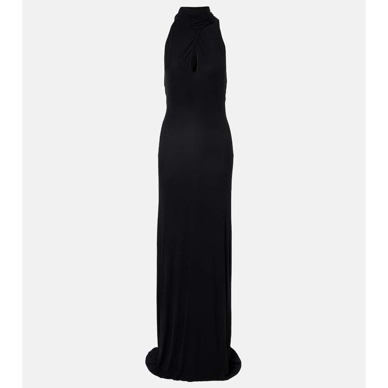 Aya Muse Sele cutout halterneck gown