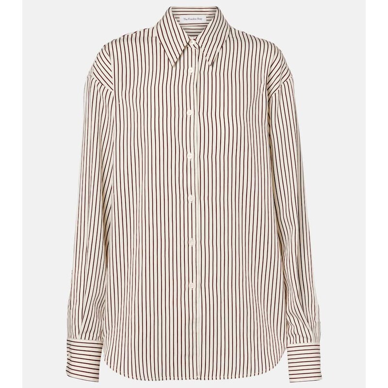The Frankie Shop Peri striped poplin shirt