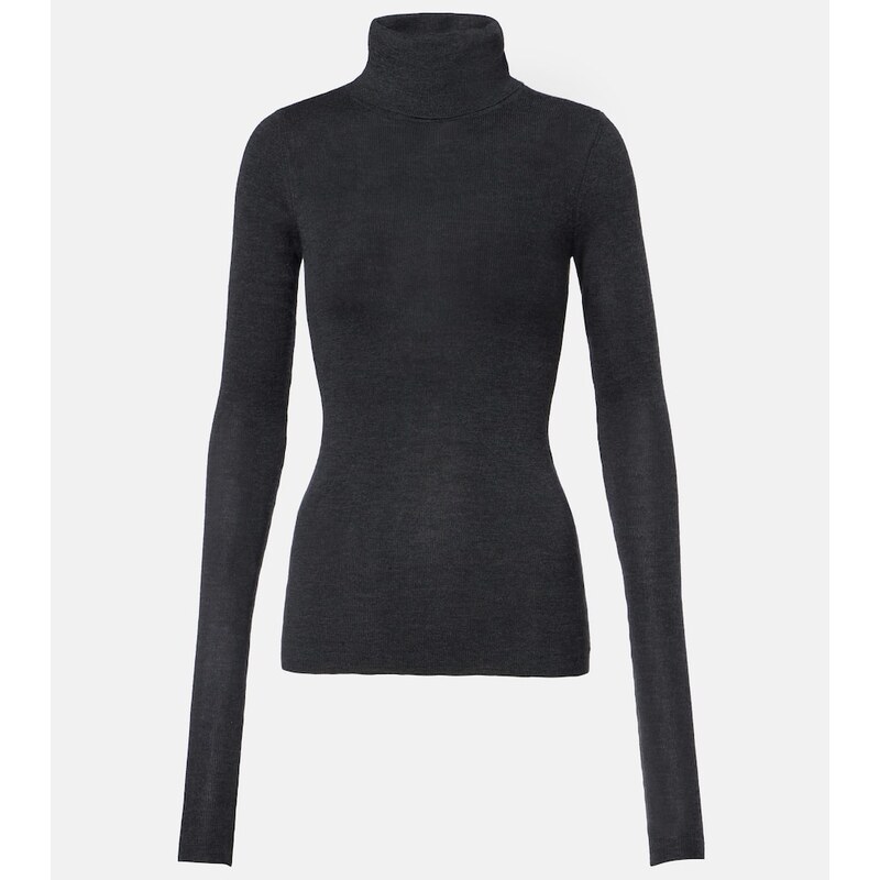 The Frankie Shop Utica Thin wool and silk turtleneck sweater