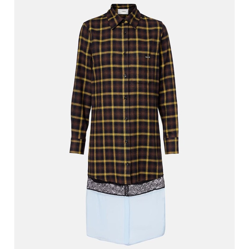 Coperni Checked shirt dress