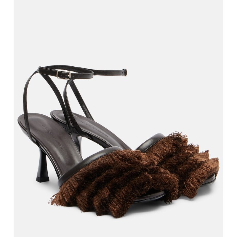 Christopher Esber Castanet fringed leather sandals
