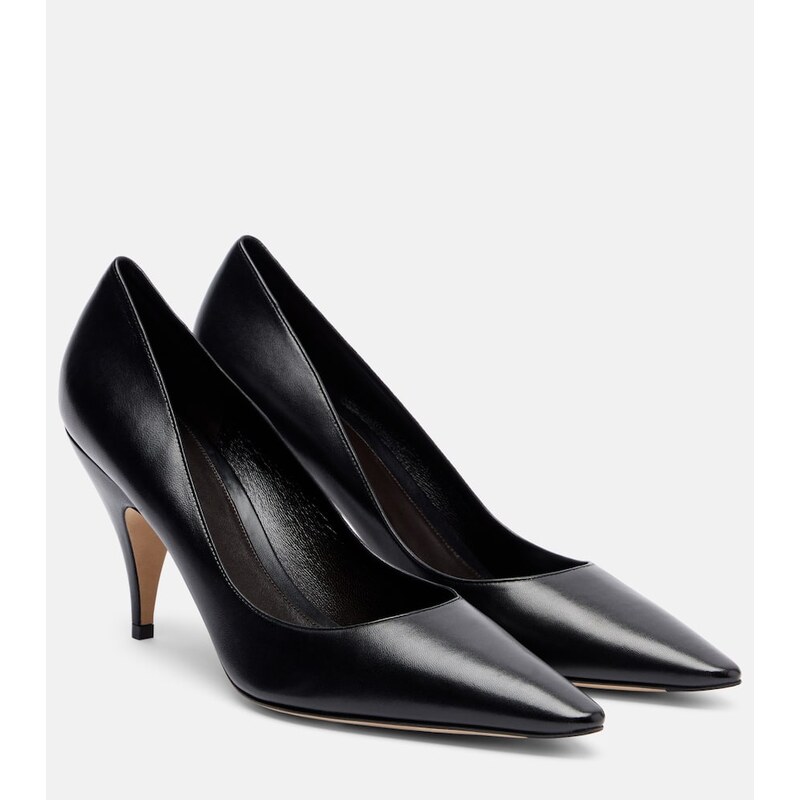 The Row Liisa leather pumps