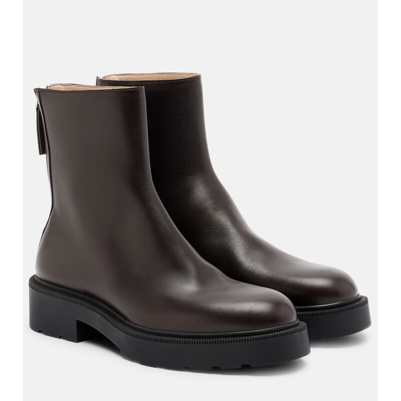 The Row Nobilis Fast leather ankle boots