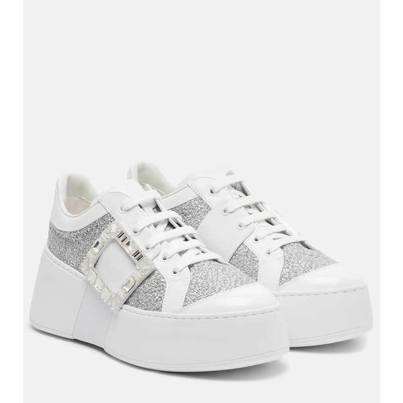 Roger Vivier Viv Skate embellished sneakers