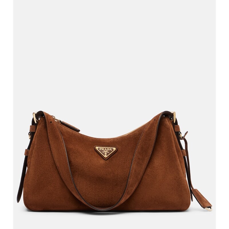 Prada Prada AimÃe Medium suede shoulder bag