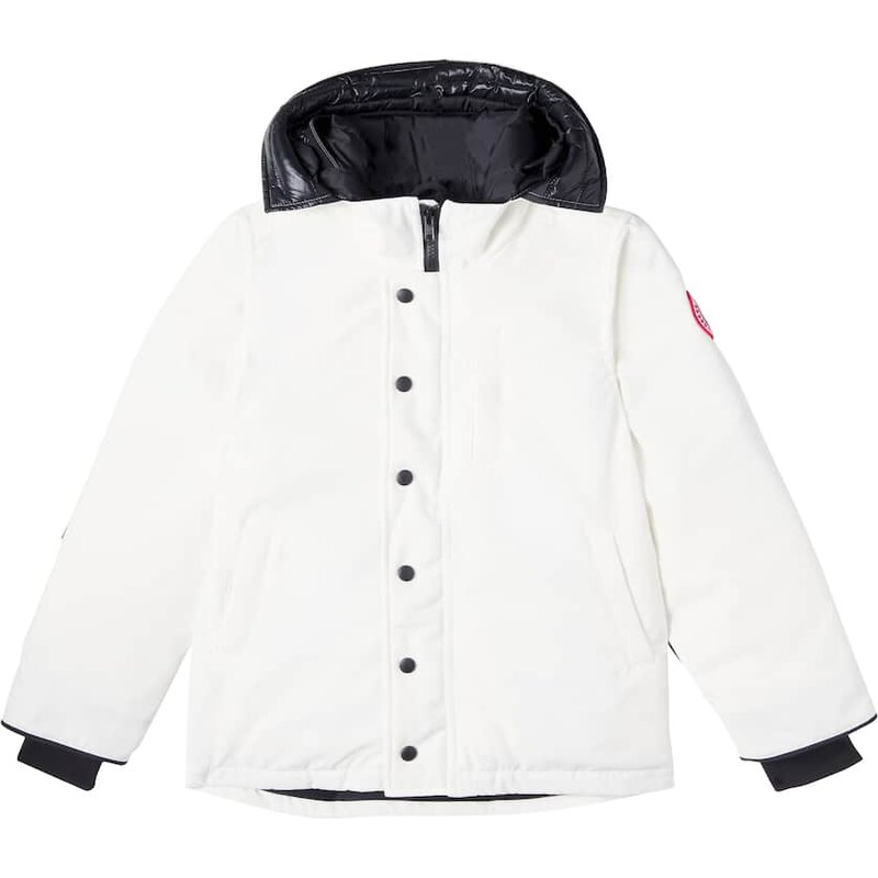 Dětská vlněná bunda Canada Goose Kids Logan v bílé a černé barvě