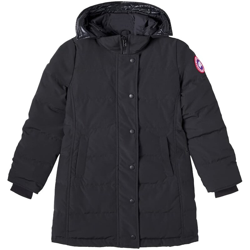 Dívčí parka Canada Goose Kids Juniper ve černé barvě
