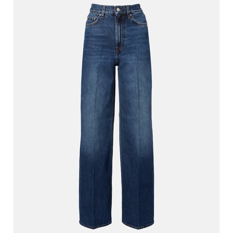 Toteme High-rise wide-leg jeans