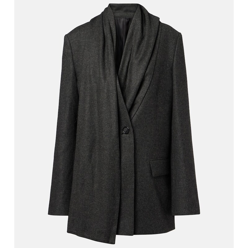 Dámská saka Toteme Flannel blazer v šedé barvě
