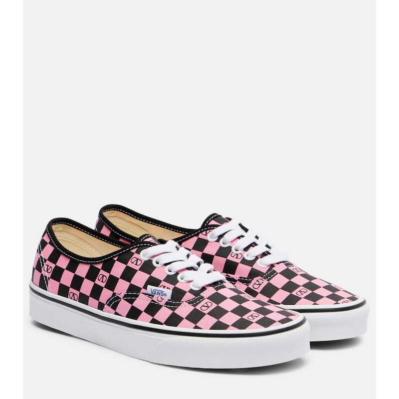 Valentino Garavani and Vans VLogo checked sneakers