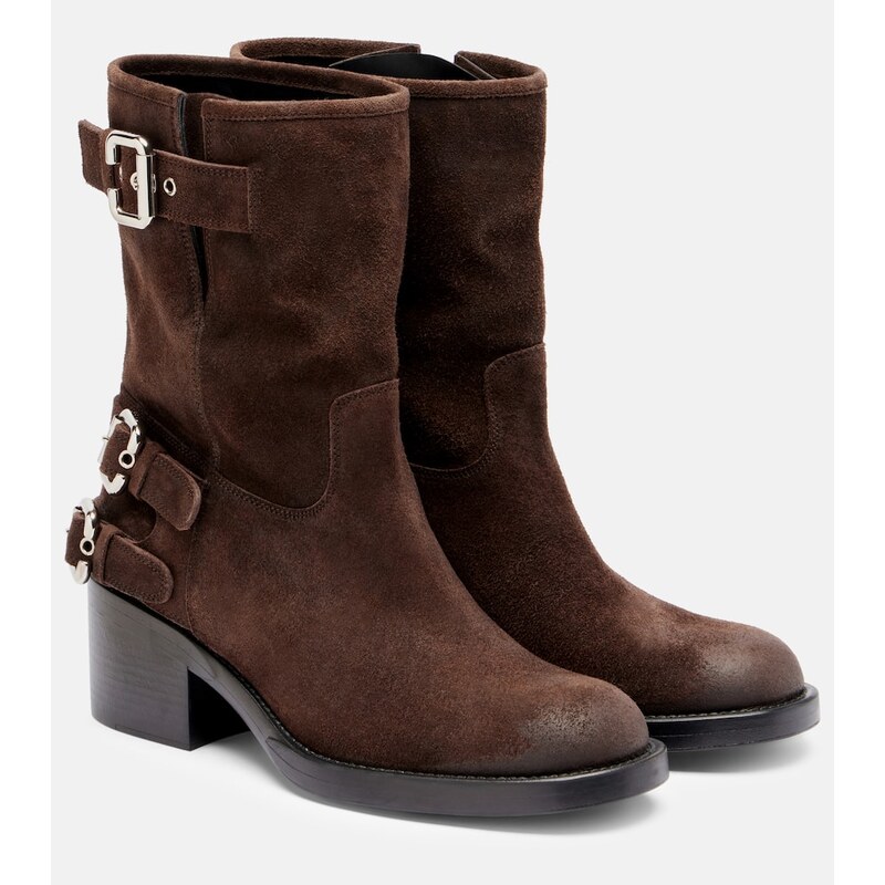 Chloé Dakota suede biker boots