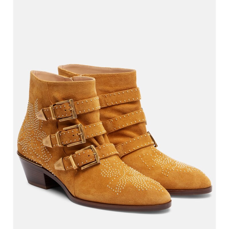 Chloé Susanna studded suede ankle boots