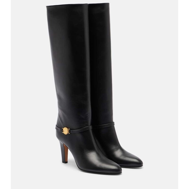Chloé Eve 85 leather knee-high boots