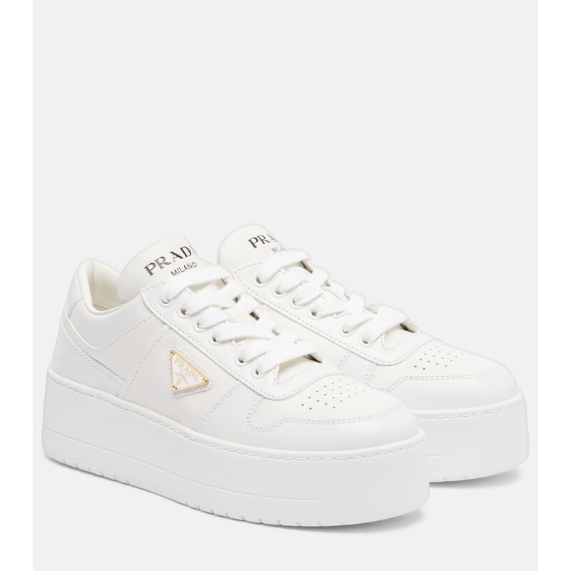 Prada Downtown Bold leather platform sneakers