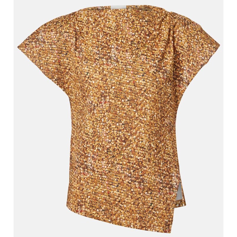 Isabel Marant Sebani asymmetric cotton T-shirt