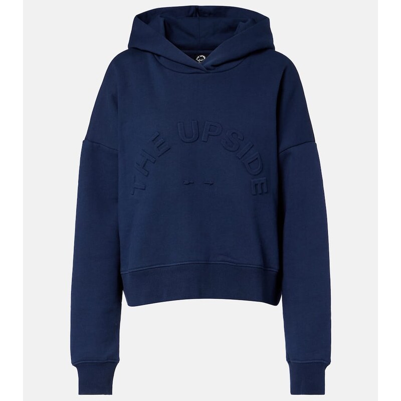 The Upside Byron logo cotton jersey hoodie