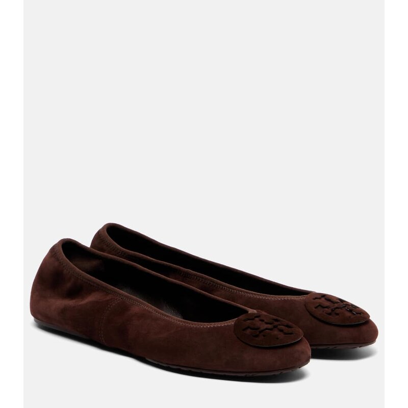 Tory Burch Reva Travel suede ballet flats