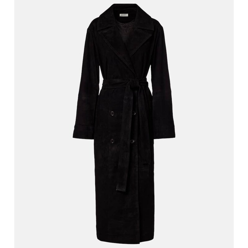 Róhe Suede wrap coat