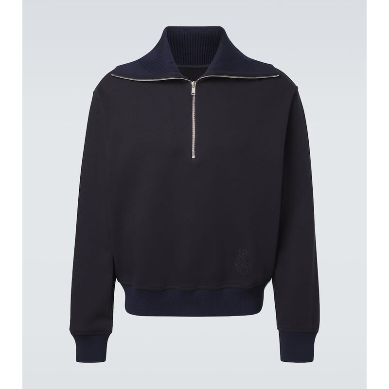 Jil Sander Cotton half-zip sweatshirt