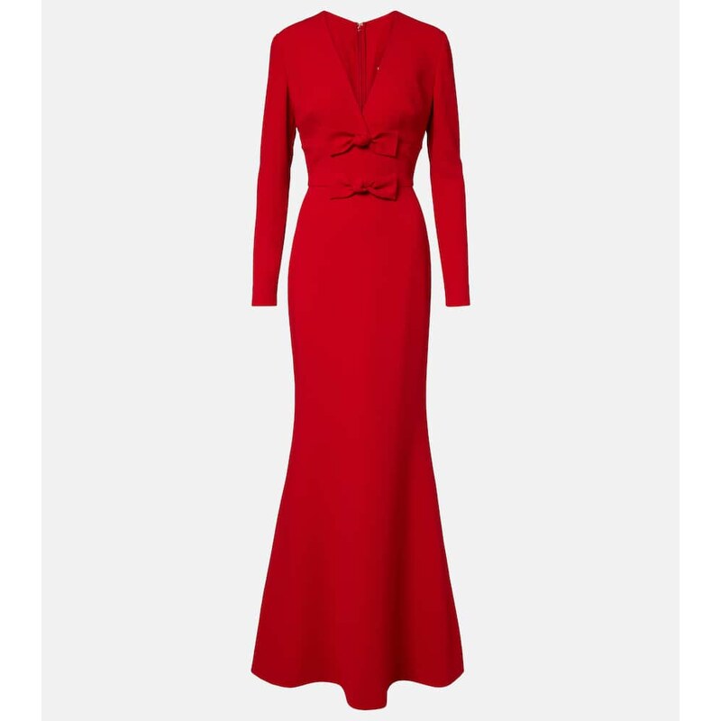 Elie Saab Bow-detail cady gown