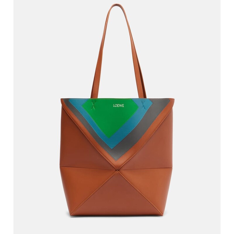 Loewe x Albers Puzzle Fold Medium leather tote bag
