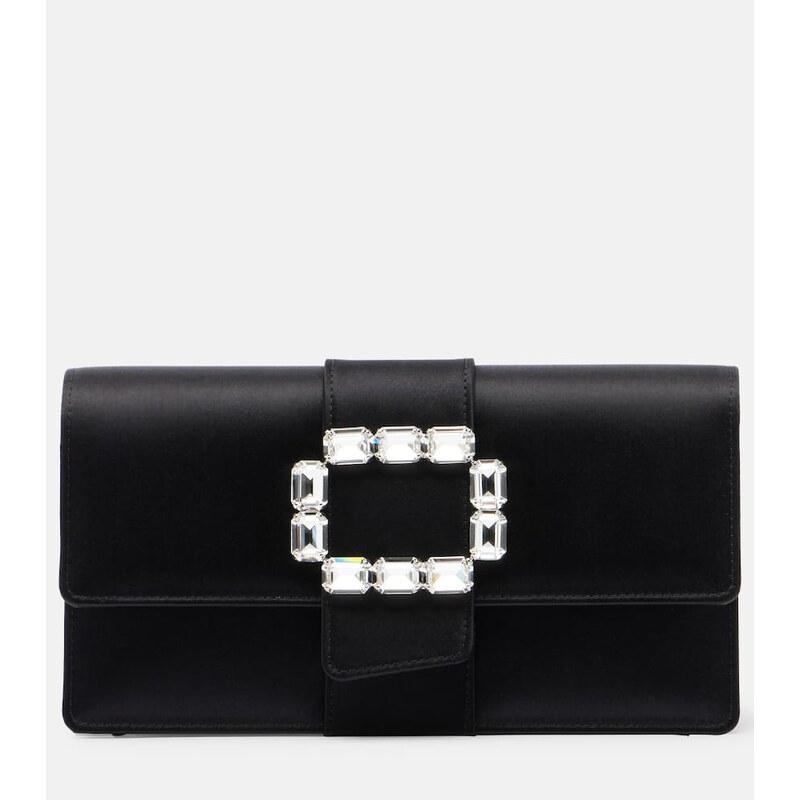 Manolo Blahnik Maycapjou satin clutch