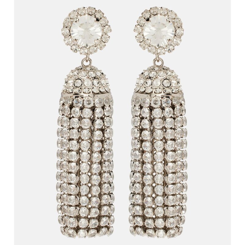 Rabanne Crystal-embellished drop earrings