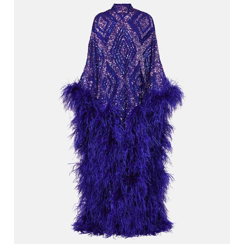 Taller Marmo Casta Diva Follies sequined tulle kaftan