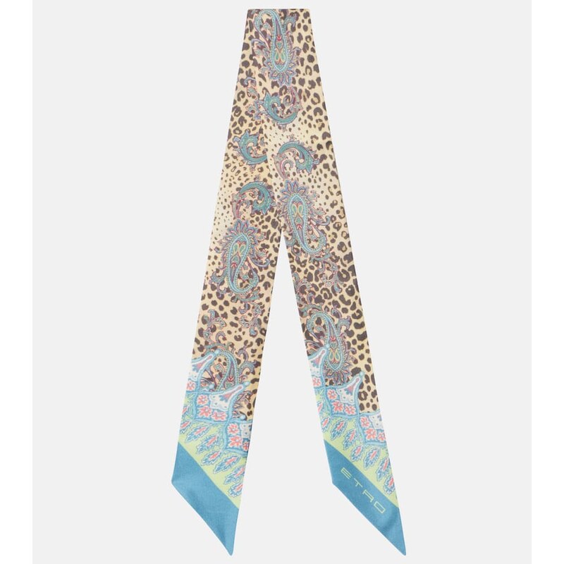 Etro Paisley silk scarf
