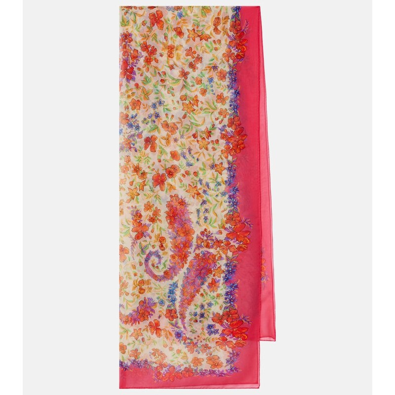 Etro Paisley silk scarf