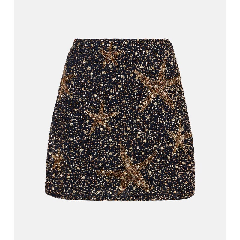 Rixo Minna sequined miniskirt