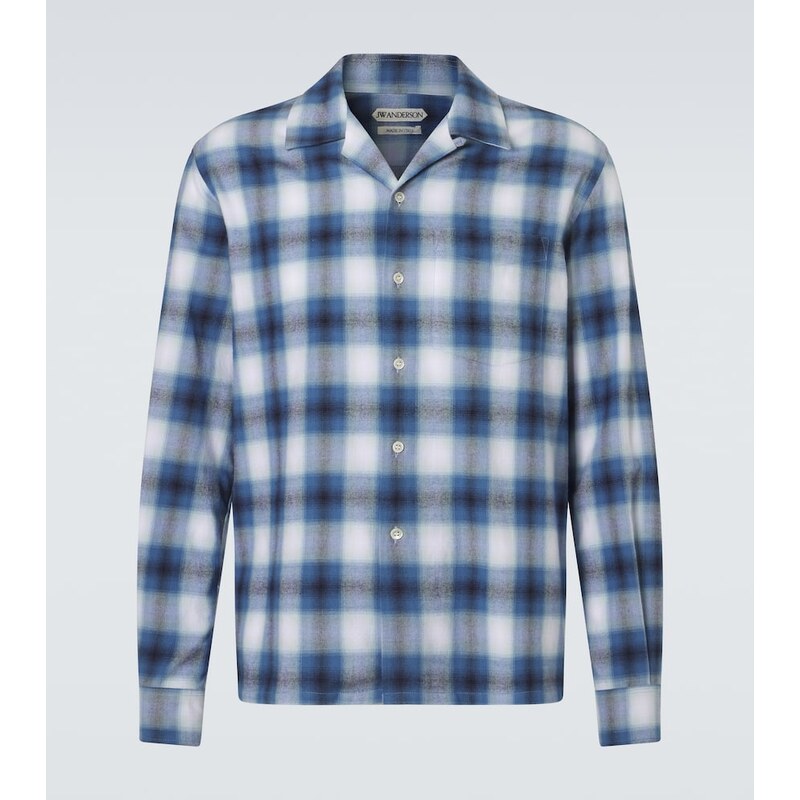 JW Anderson Checked cotton flannel shirt