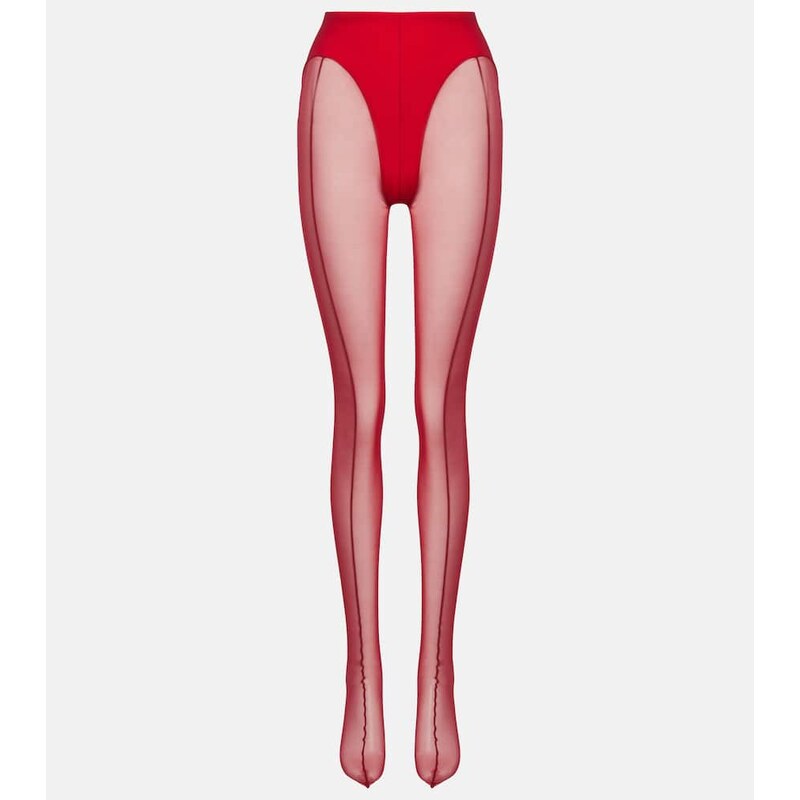 Mugler re/edit sheer tulle tights