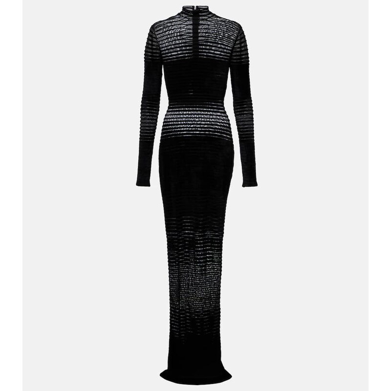 Mugler re/edit semi-sheer gown