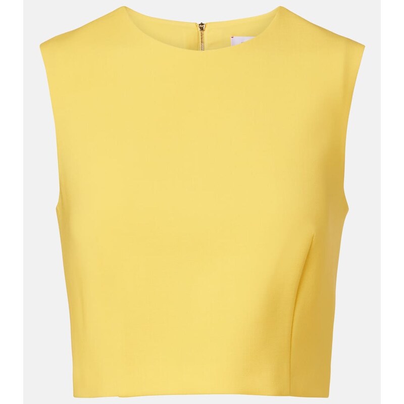 Carolina Herrera Wool-blend crop top