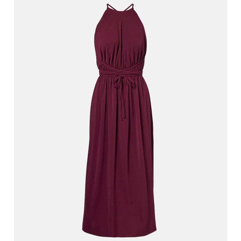 Eres Ines halterneck jersey midi dress