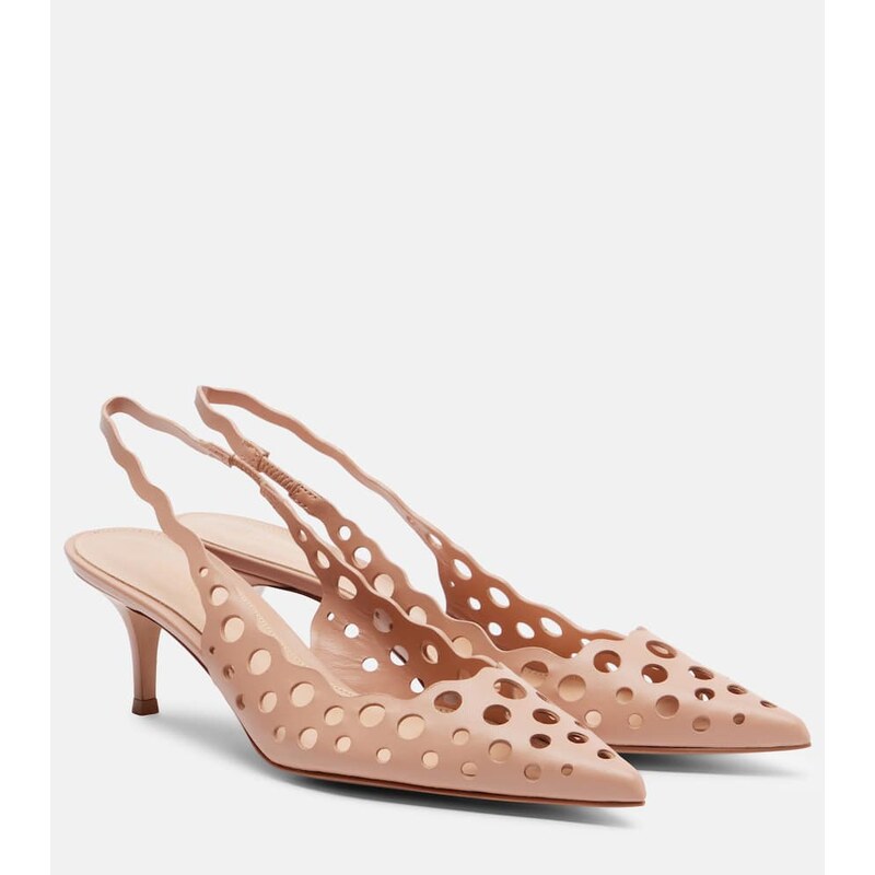 Gianvito Rossi 55 leather slingback pumps
