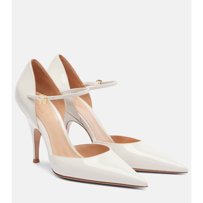 Gianvito Rossi Sofia DOrsay patent leather pumps