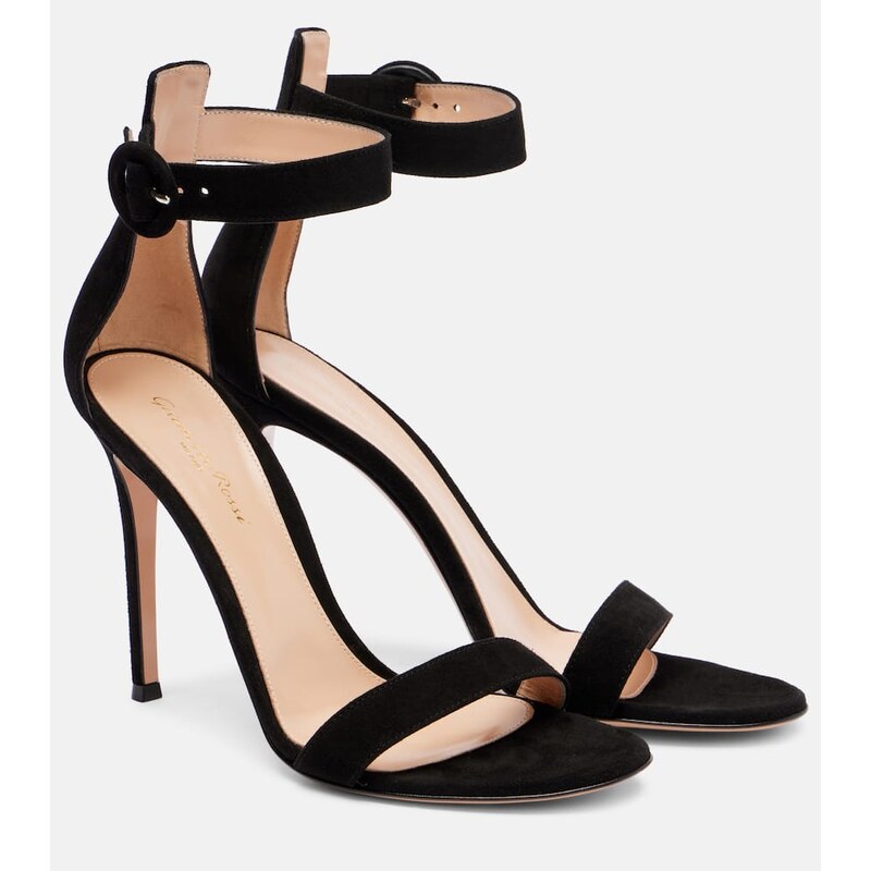 Gianvito Rossi Portofino 105 suede sandals