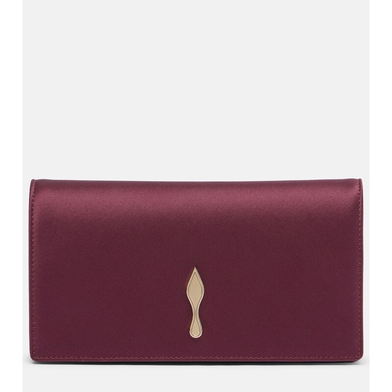 Christian Louboutin Bettina crÃªpe satin clutch