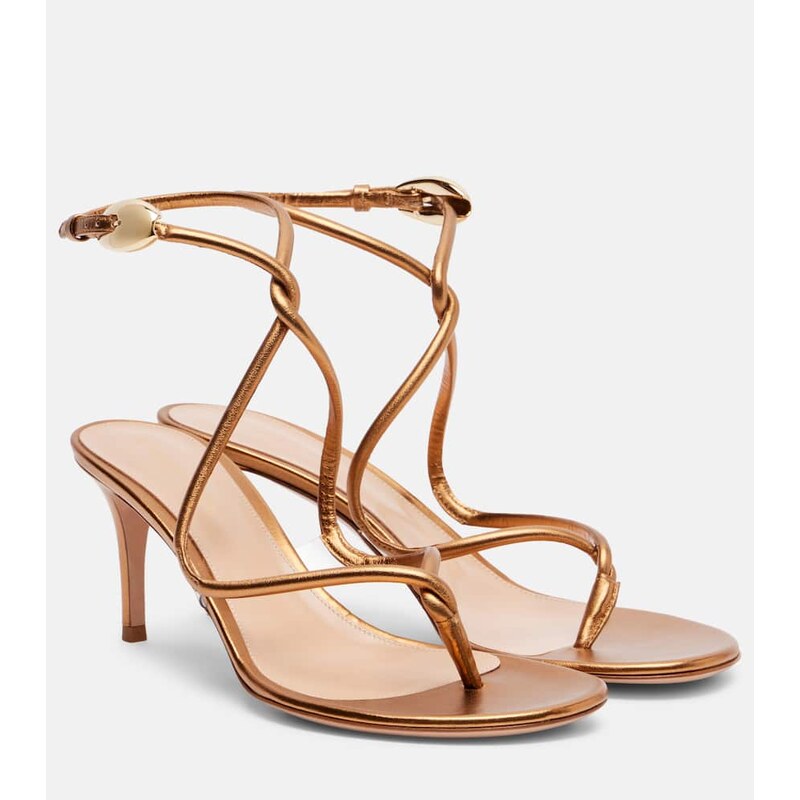 Gianvito Rossi Jungle Mamba 70 leather sandals